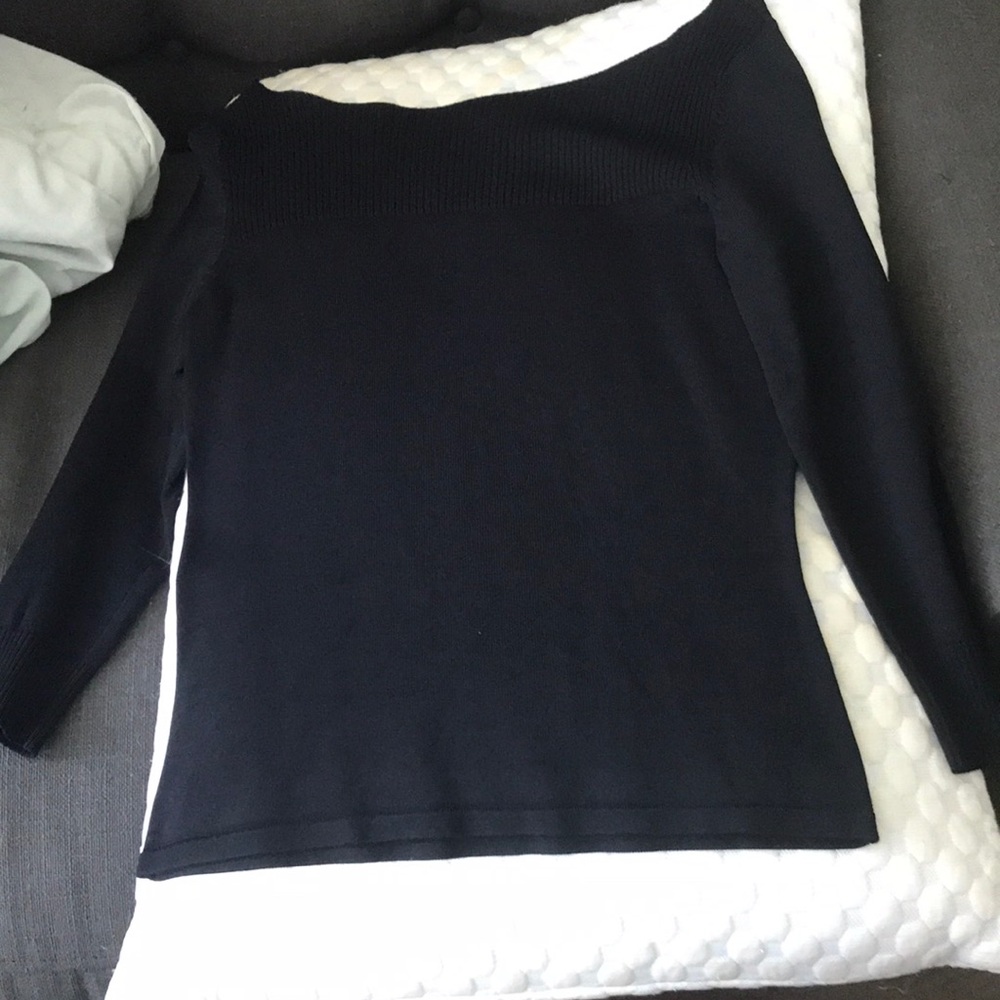 Black boatneck INC sweater size S
